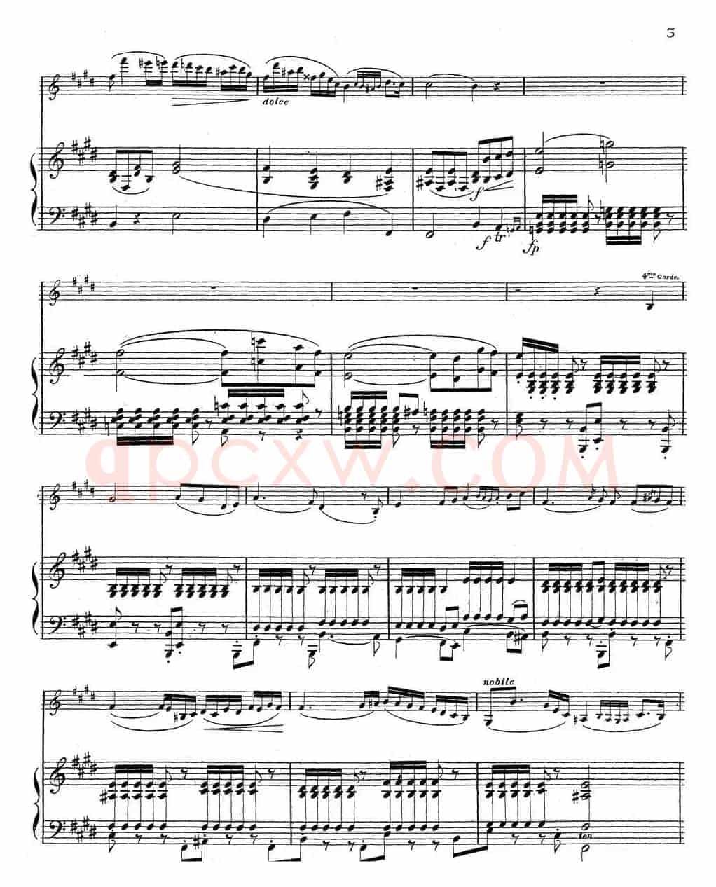 Adagio Sentimentale Op.13（小提琴+钢琴伴奏）
