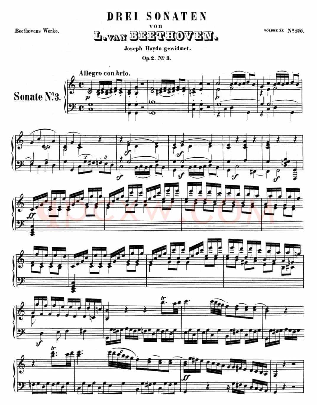 贝多芬钢琴奏鸣曲03 C大调 Op.2 No.3 C major