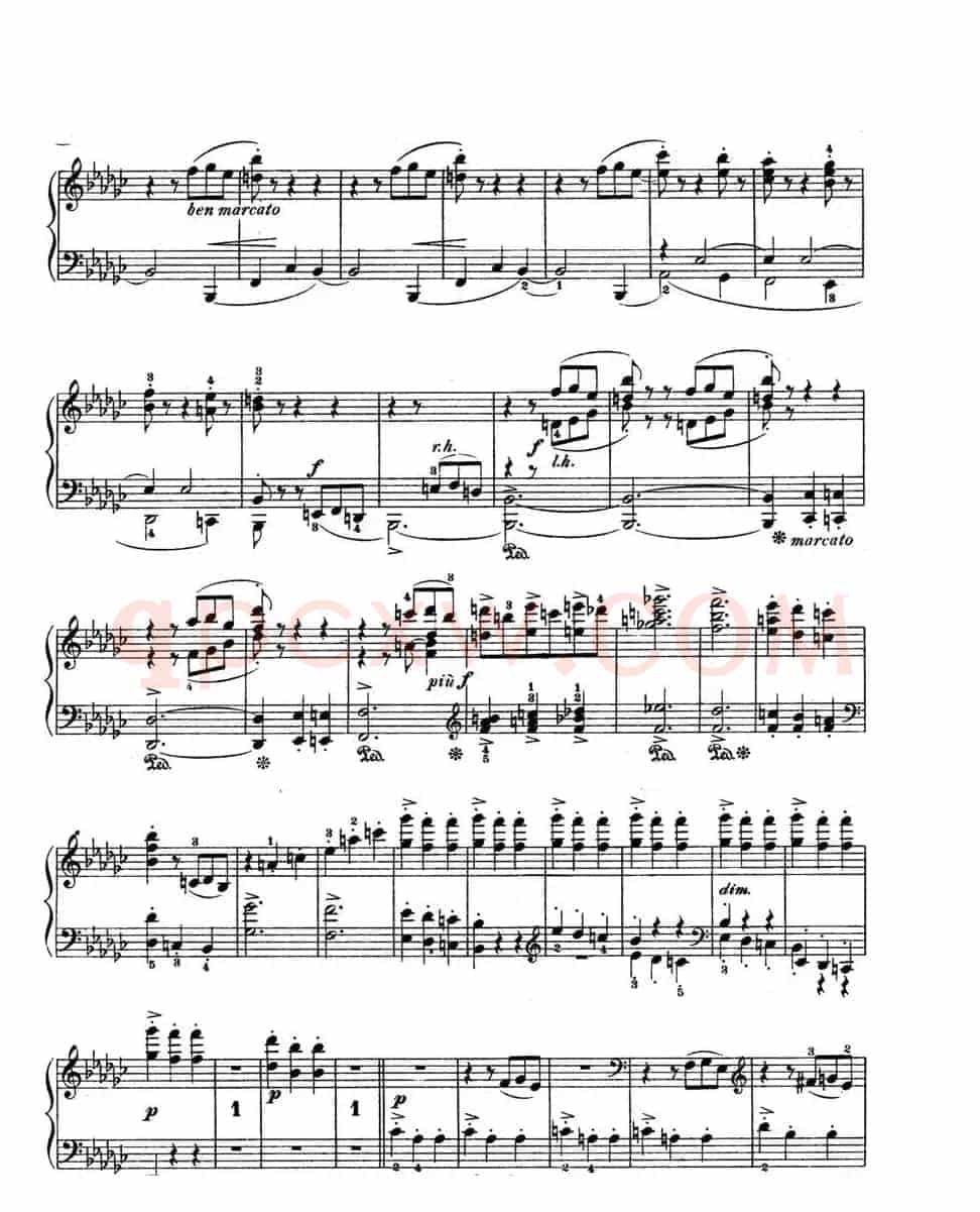 Scherzo in e flat Min Op·4（降e小调谐谑曲）
