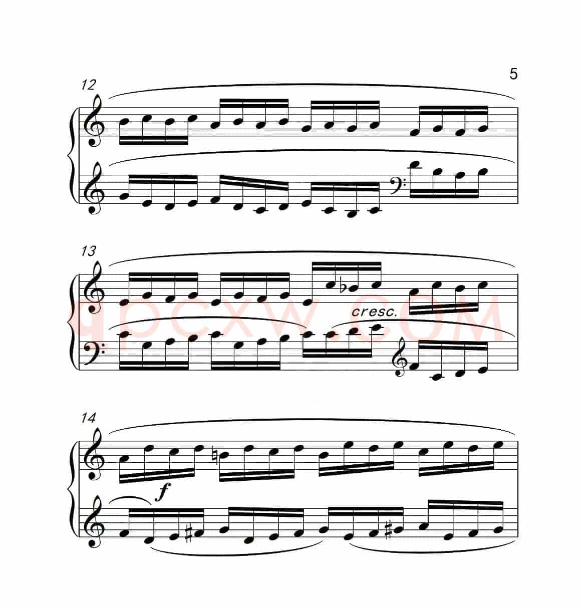 第六级A组 练习曲（中国音乐学院钢琴考级作品1~6级）