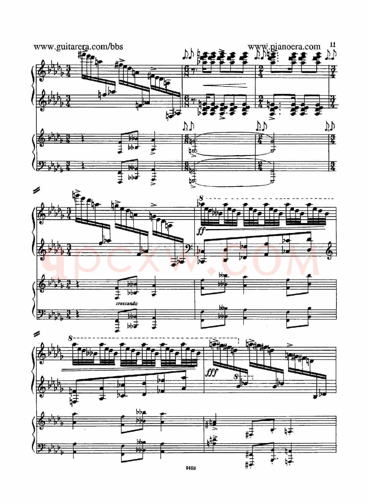 Piano Concerto in D-flat Major Op.37(降D大调钢琴协奏曲·Ⅰ·双钢琴)