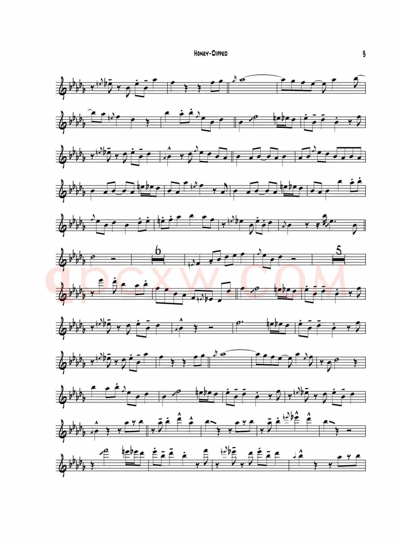 Honey Dipped（中音萨克斯）