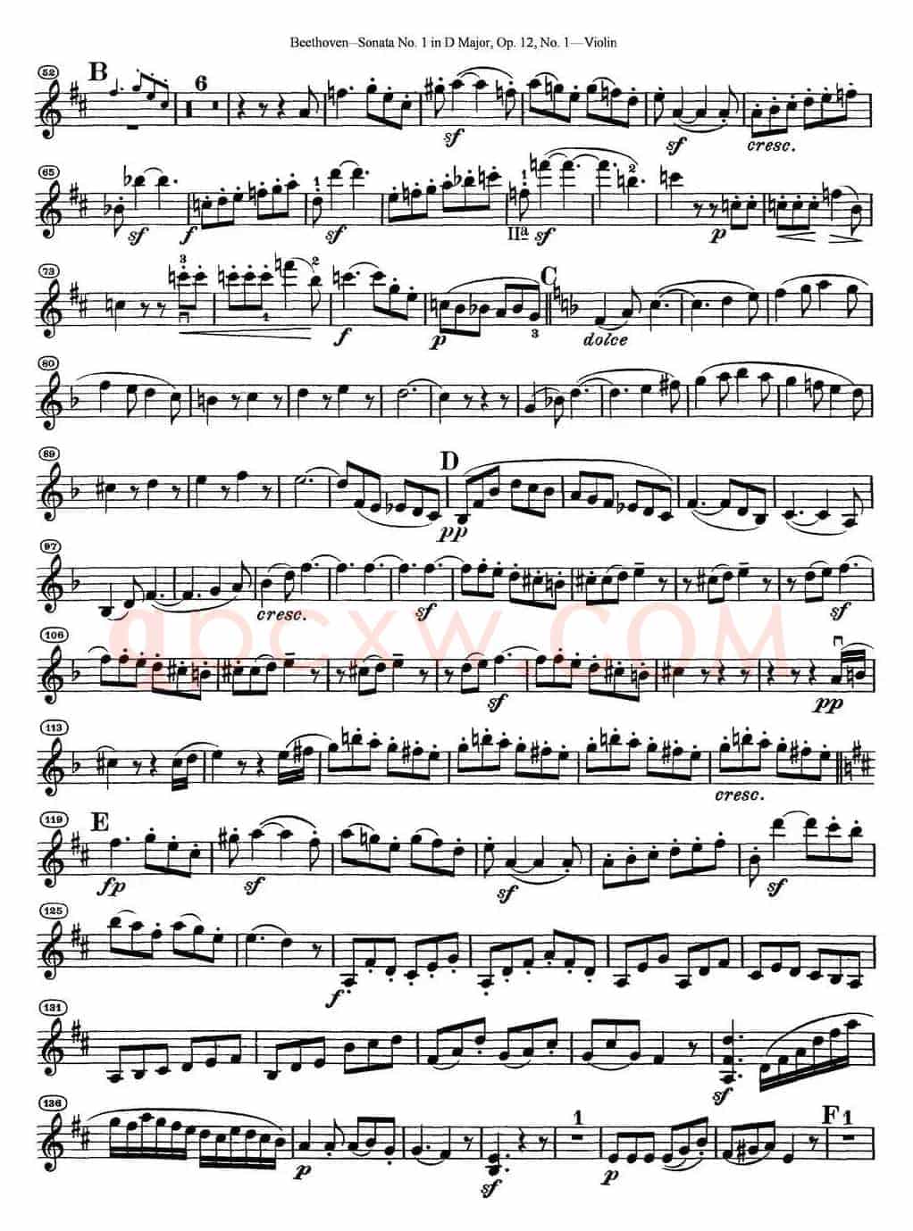 Violin Sonata No.1 in D Major Op.12 No.1