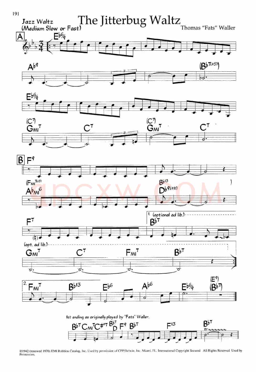 The Jitterbug Waltz（爵士钢琴曲）