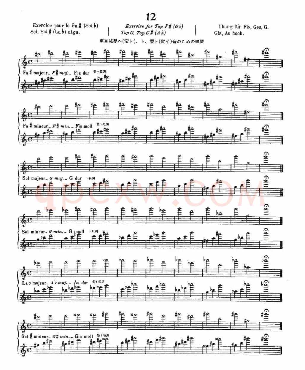 初级练习之12（Alphonse Ludec - Debutant Flutiste）