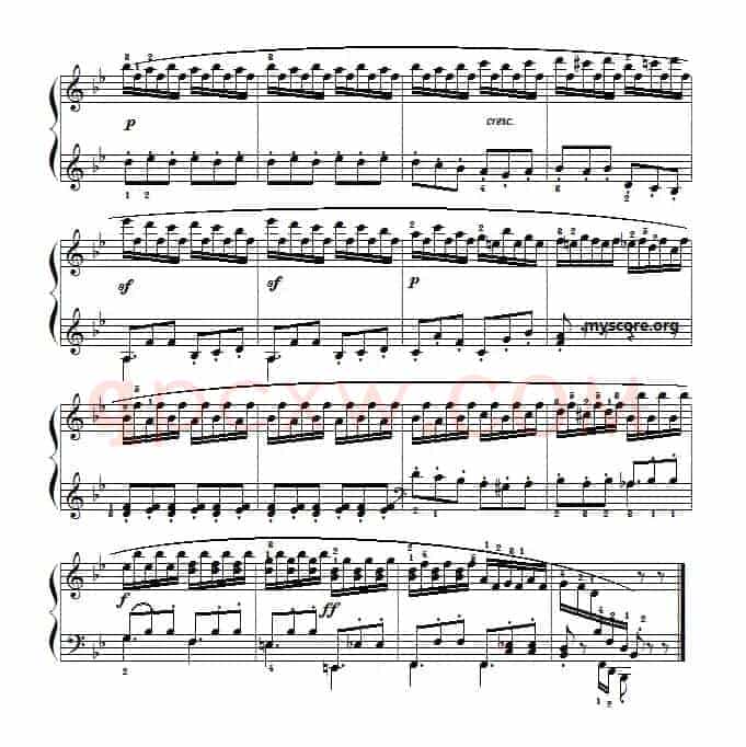 车尔尼(Czerny)849第13首曲谱及练习指导