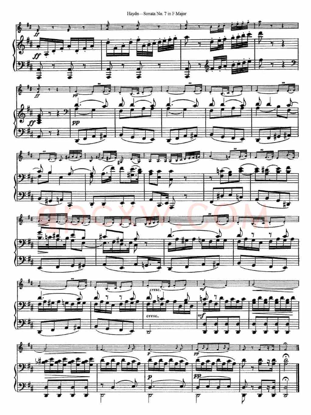 Violin Sonata No.7 in F Major（小提琴+钢琴伴奏）