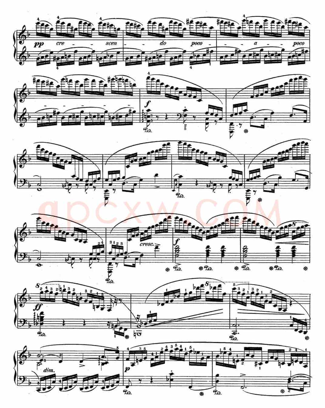 肖邦练习曲8 Op.10 No.8 F大调 F major
