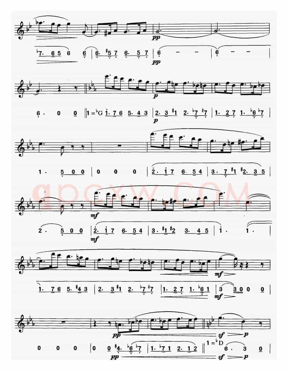 西西里舞曲（线简谱对照版）