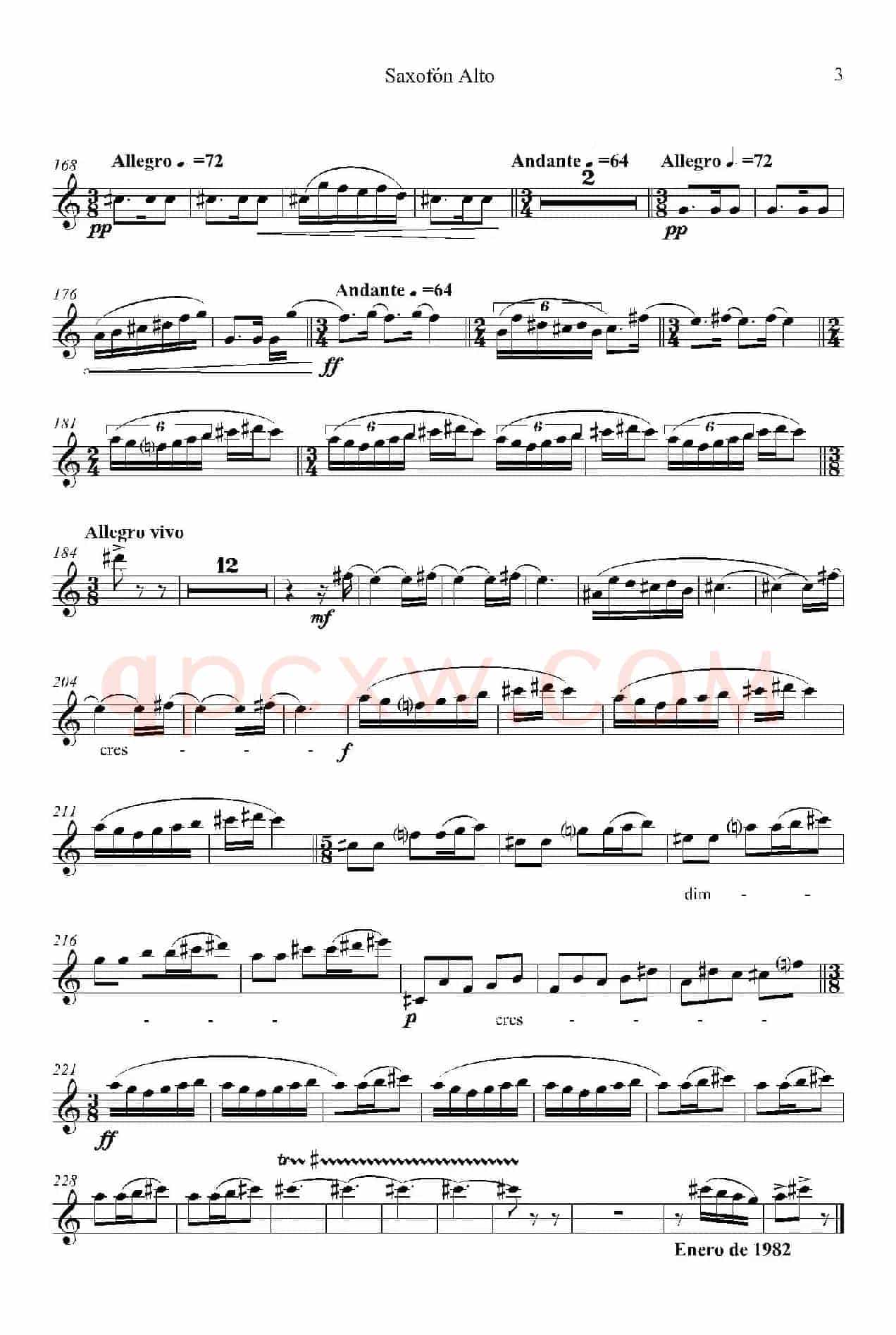 IMPROMTUS（中音萨克斯分谱）
