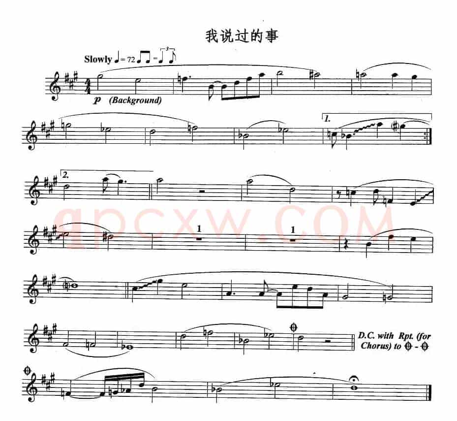 我说过的事