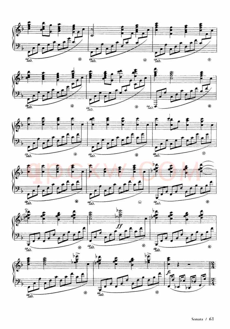 Piano Sonata in F Maj Op·12(F大调钢琴奏鸣曲·第三乐章)