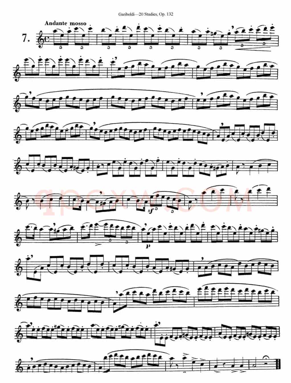 二十首练习曲作品132号之7
