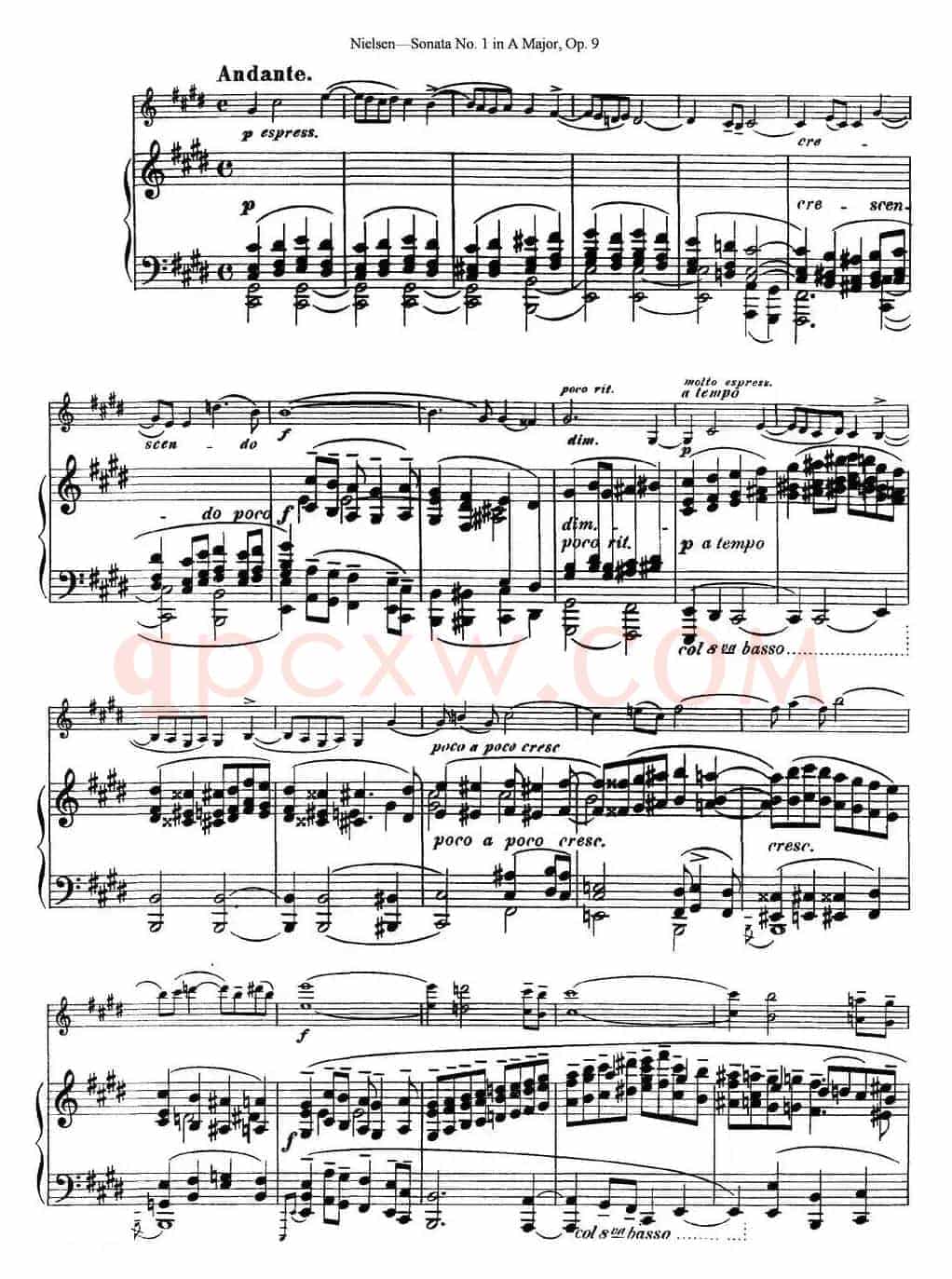 Violin Sonata No.1 in A Major Op.9（小提琴+钢琴伴奏）