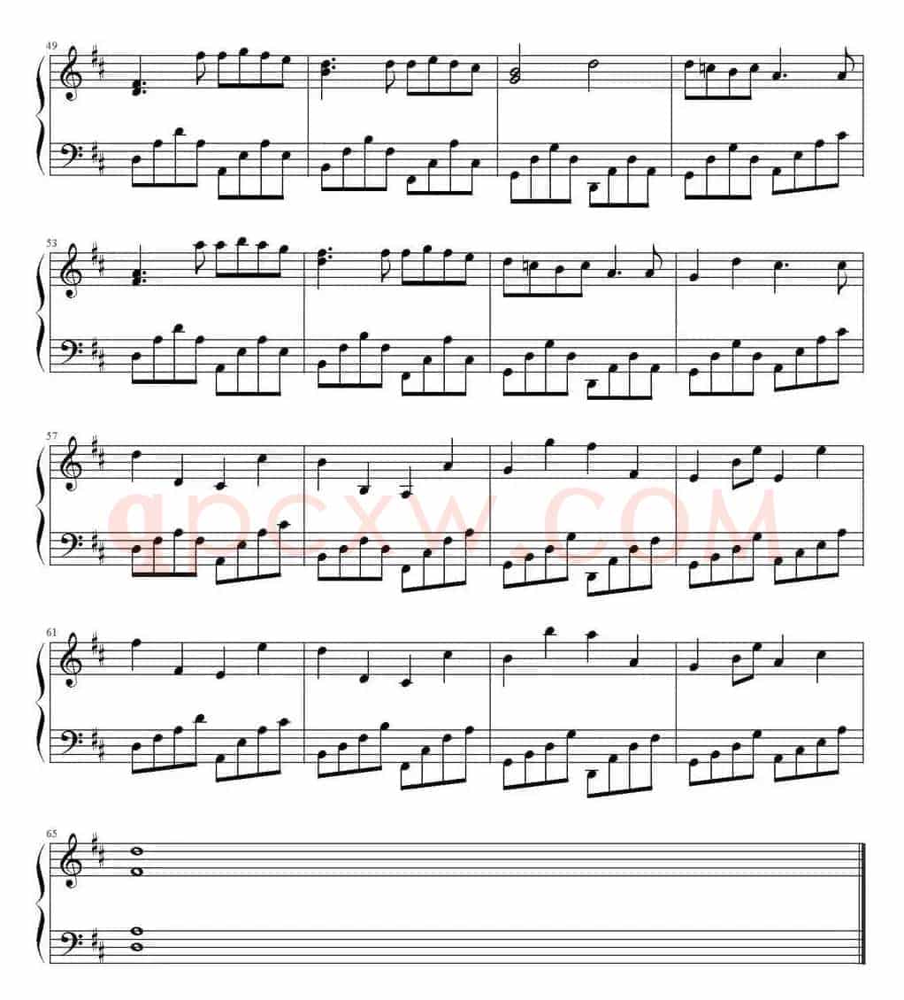 卡农（Johann Pachelbel作曲版）