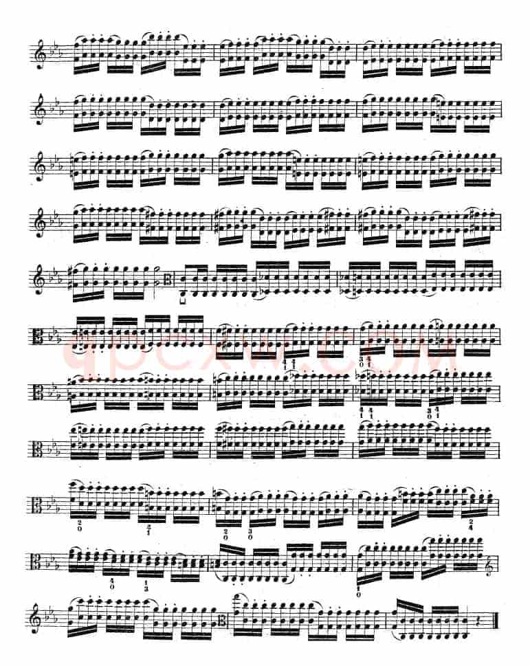 克莱采尔《中提琴练习曲40首》（ETUDE 20-23）