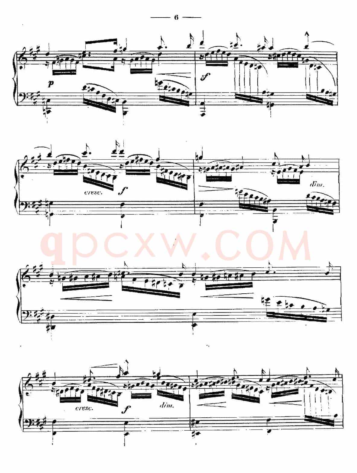 A大调练习曲“小溪”（Op.6）