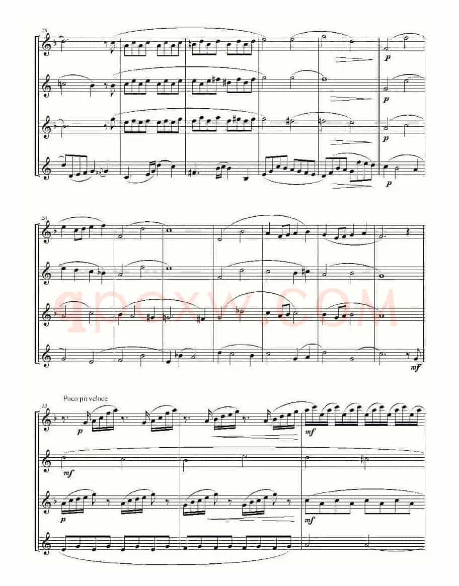 Over The Rainbow（四重奏）