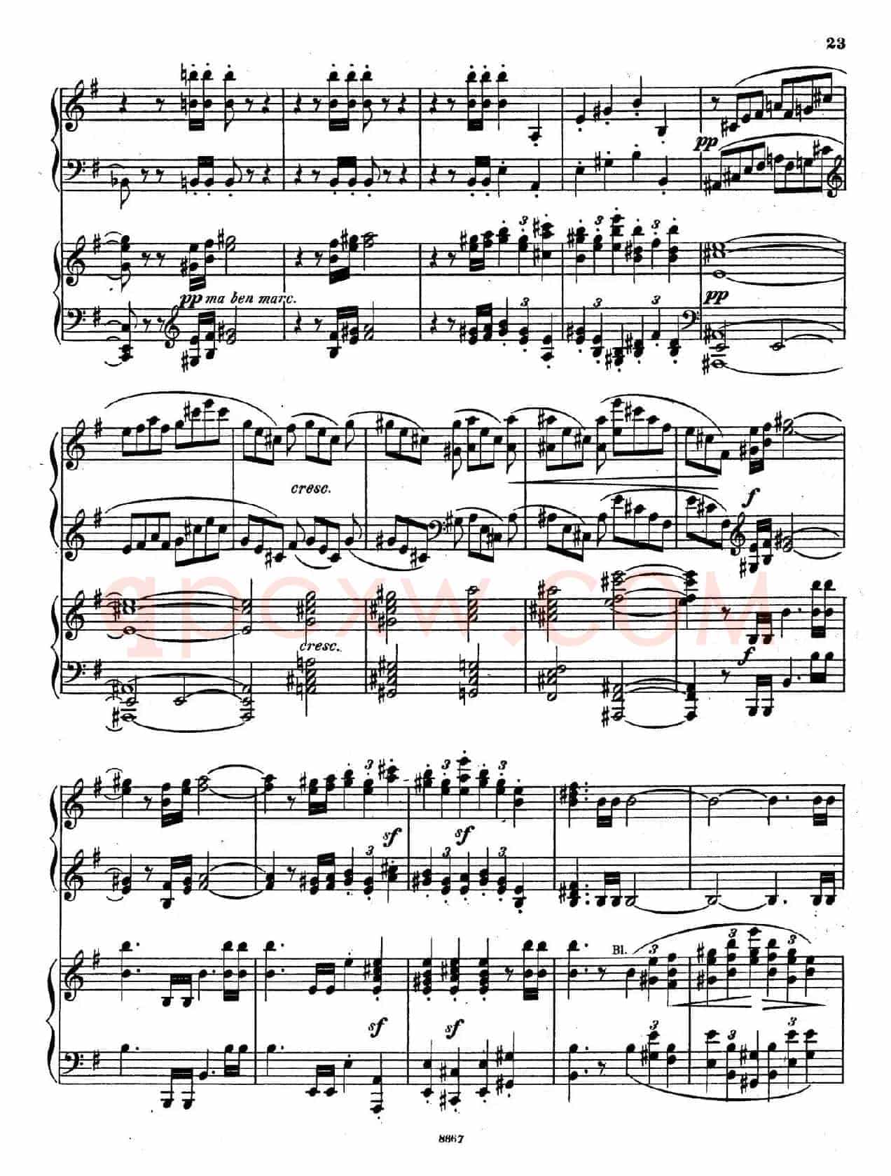 Symphony No.4 in e Minor Op.98(e小调第四交响曲·双钢琴)