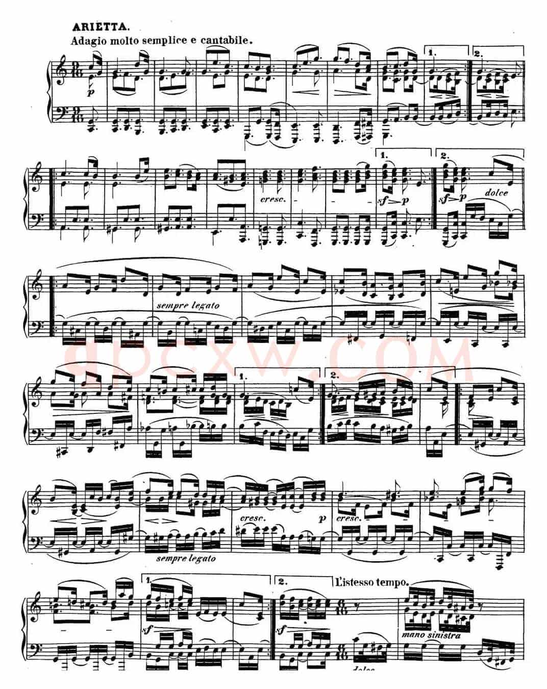 贝多芬钢琴奏鸣曲32 c小调 Op.111 C minor