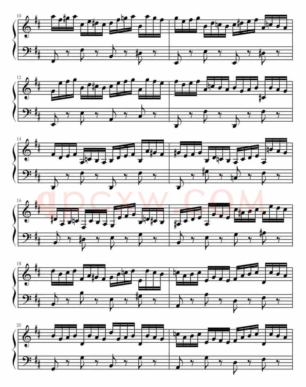D大调前奏曲与赋格（BWV.850）