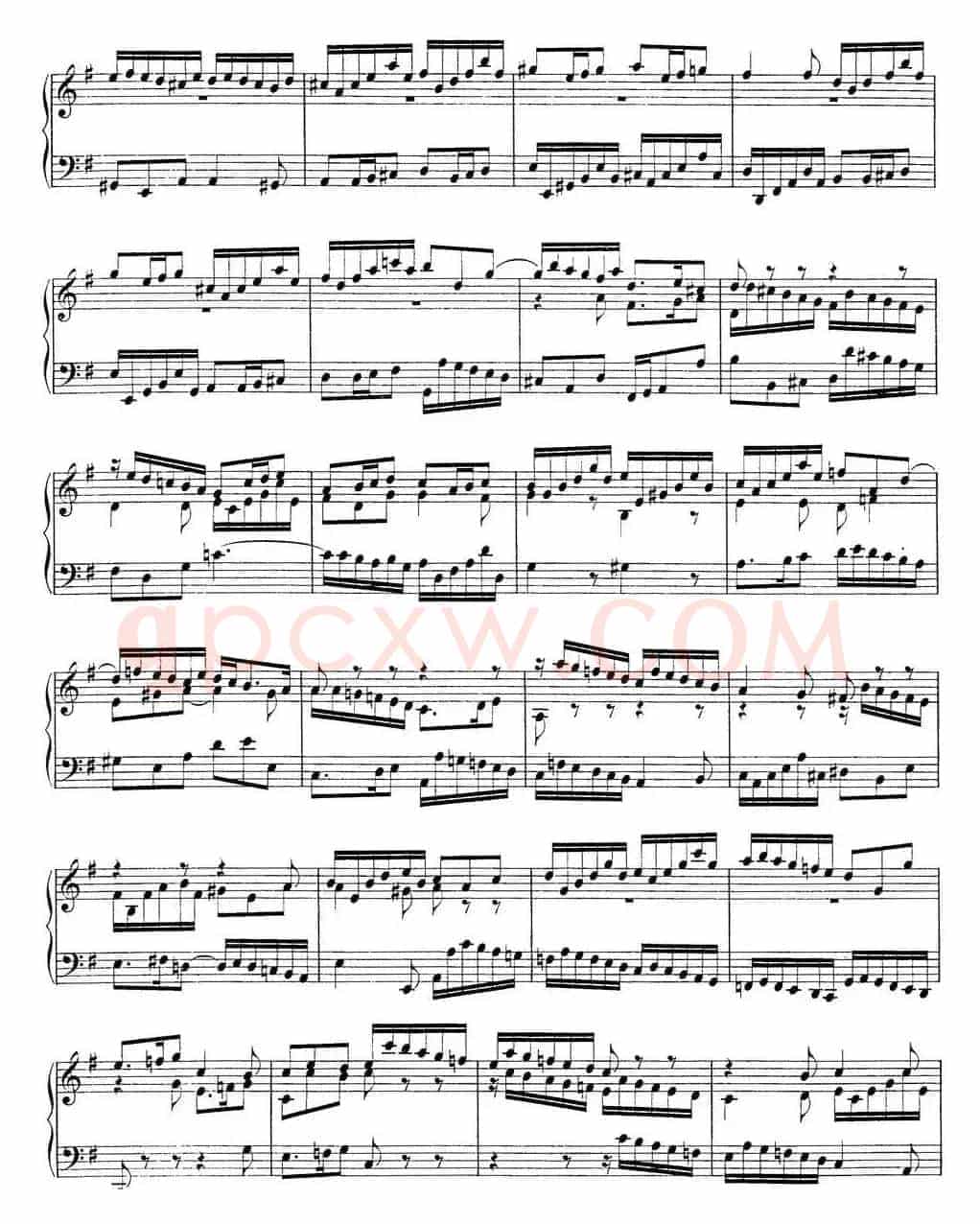 Toccata BWV 916(7首托卡塔·No.7 G大调)