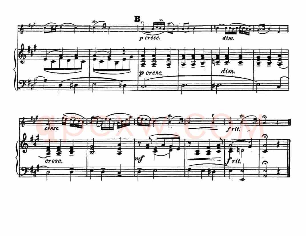 Adagio cantabile.（小提琴+钢琴伴奏）