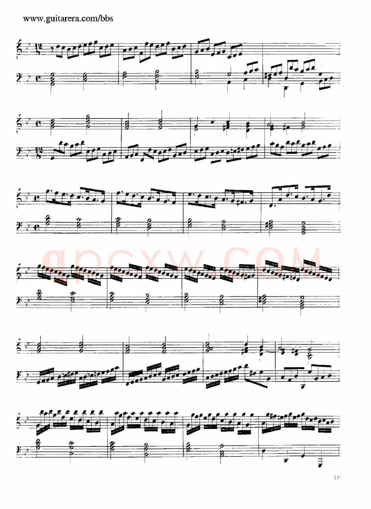 Suite No.7 in g Minor HWV 432（g小调第七组曲）