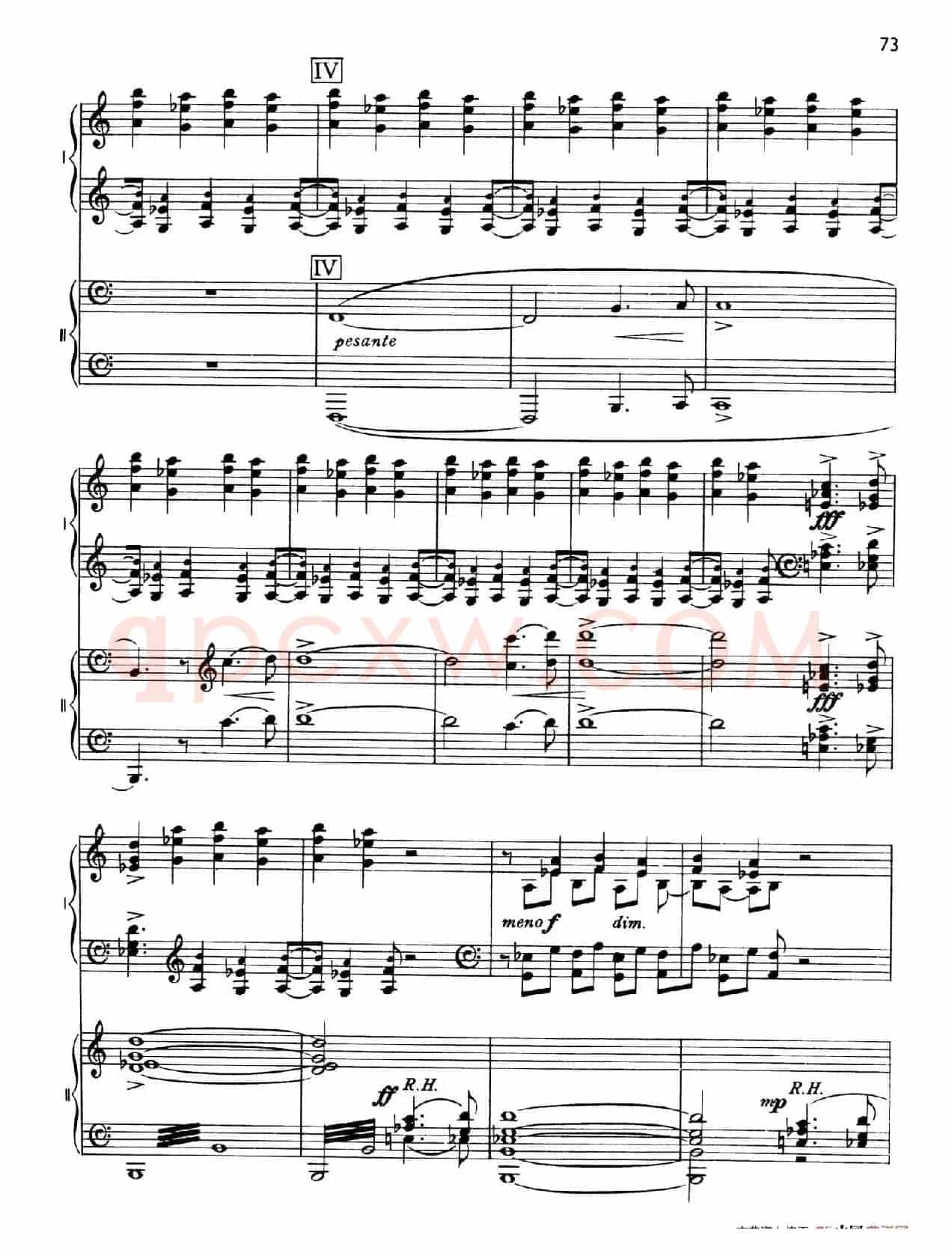 The Planets Op.32(双钢琴)(行星·第五乐章 土星—老年使者)