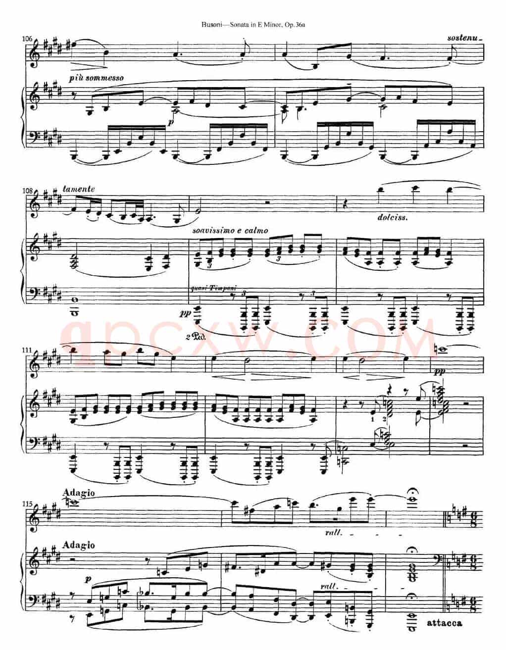 Violin Sonata No.2 in E Minor Op.36（小提琴+钢琴伴奏）
