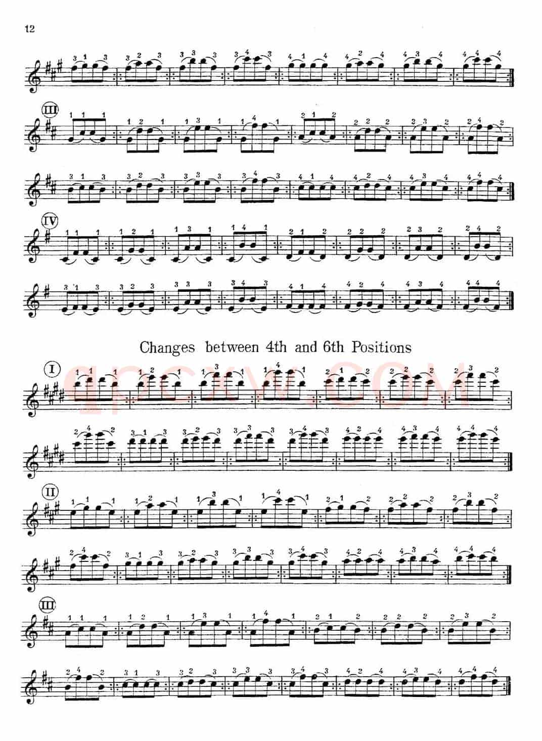 小提琴换把练习曲（第二部分）