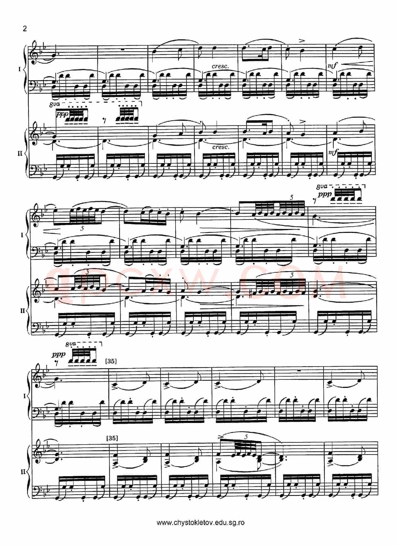 Nutcracker Op.71 芭蕾舞剧《胡桃夹子》（改编双钢琴版·第四部分）