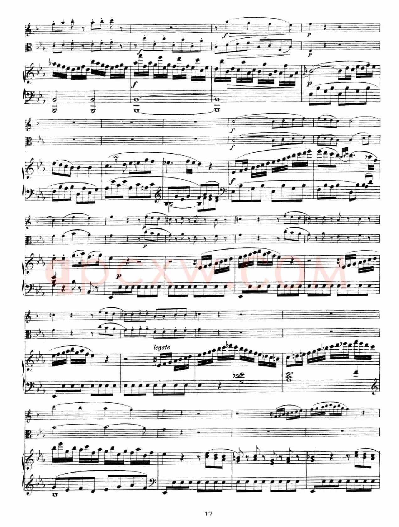 Piano Trio no.2 in E-flat Major K.498(降E大调钢琴三重奏)
