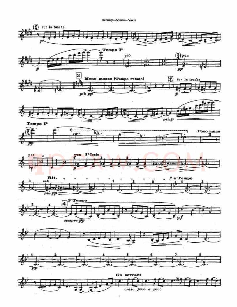 奏鸣曲（Sonata）（ 德彪斯作曲版）