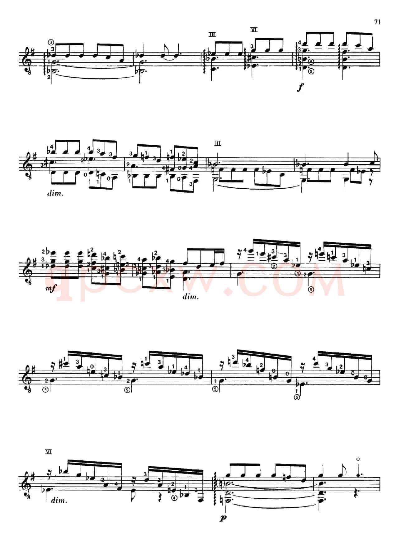 Joaquin Rodrigo Music for Guitar（罗德里戈吉他音乐P69-79（古典吉他）