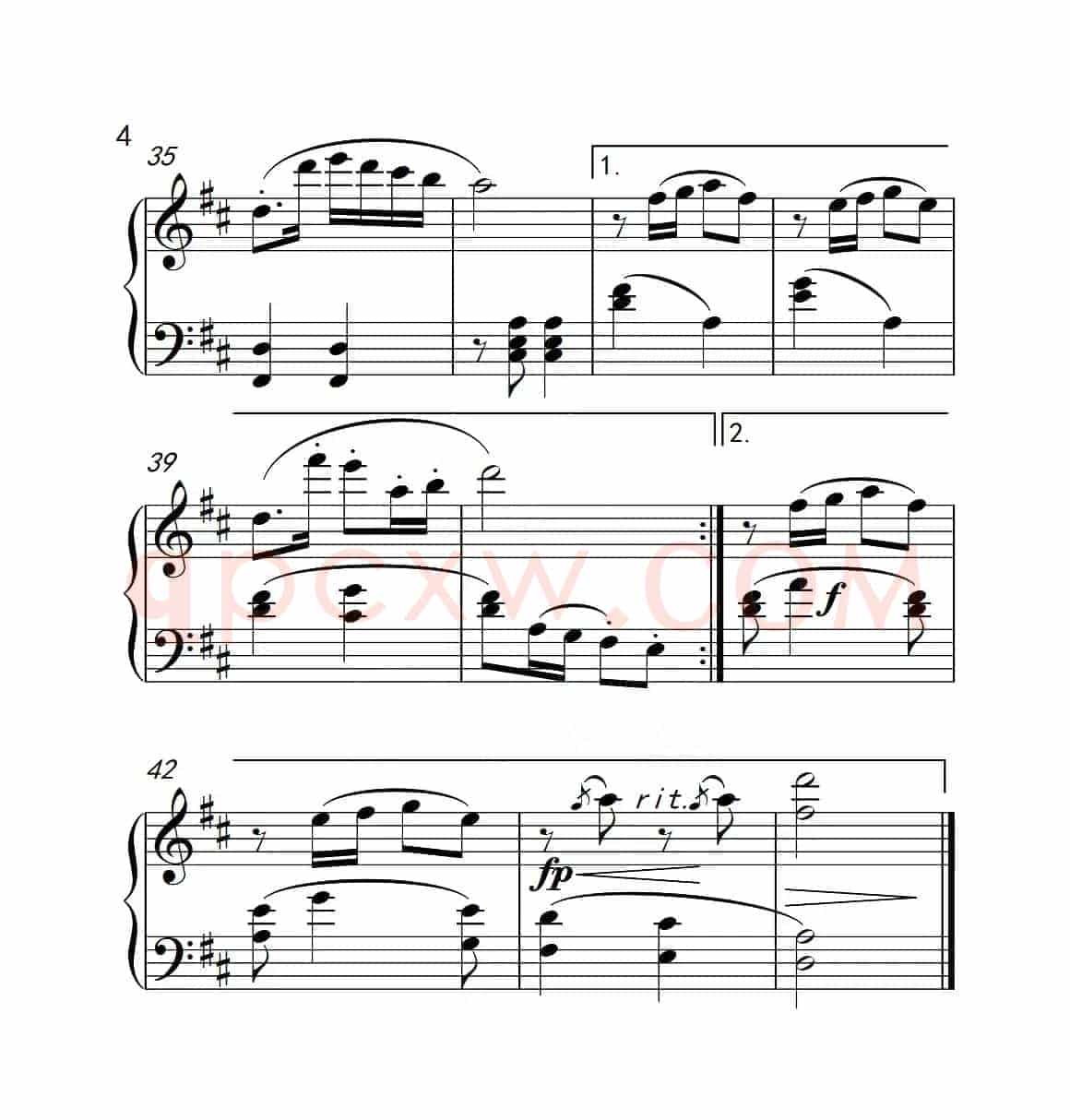 第三级A组 不倒翁在笑（中国音乐学院钢琴考级作品1~6级）