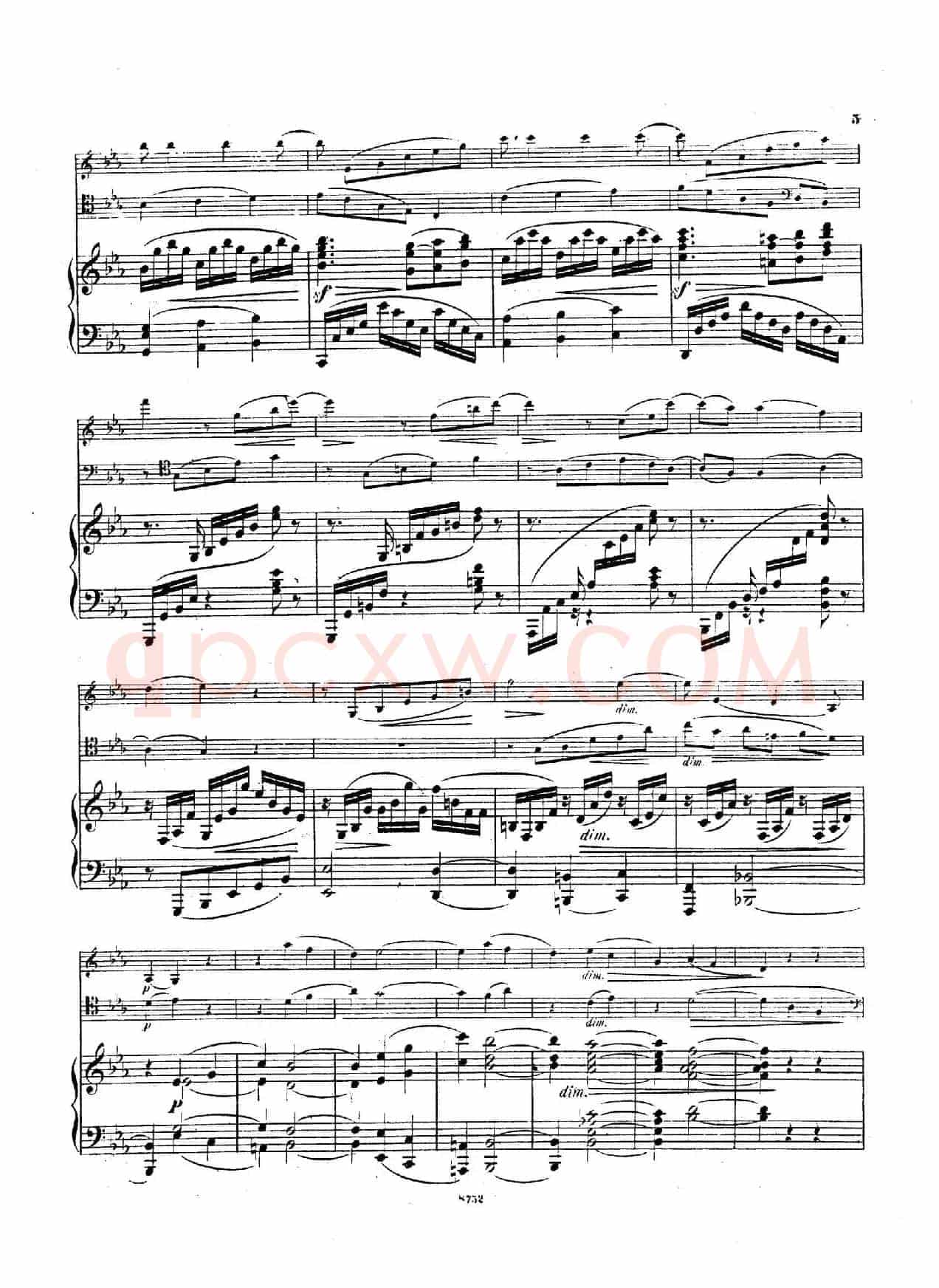 Piano Trio No.3 in c Minor Op.101(c小调第三钢琴三重奏)
