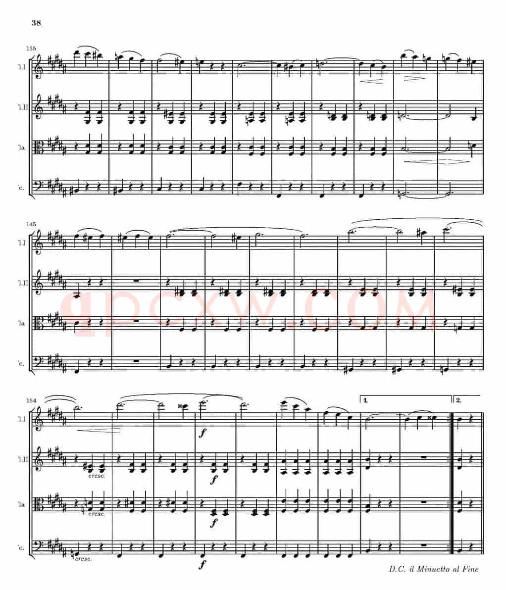 String Quartet nr.18 in E minor（E小调弦乐四重奏、P31-45）
