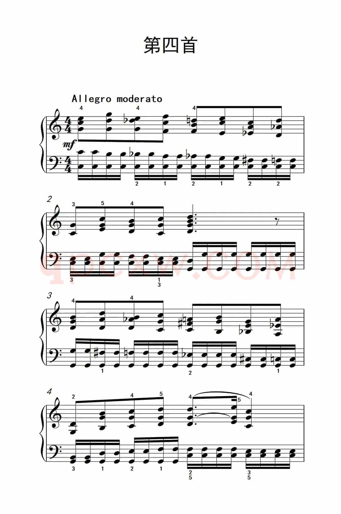 莫什科夫斯基 钢琴练习曲（第四首）