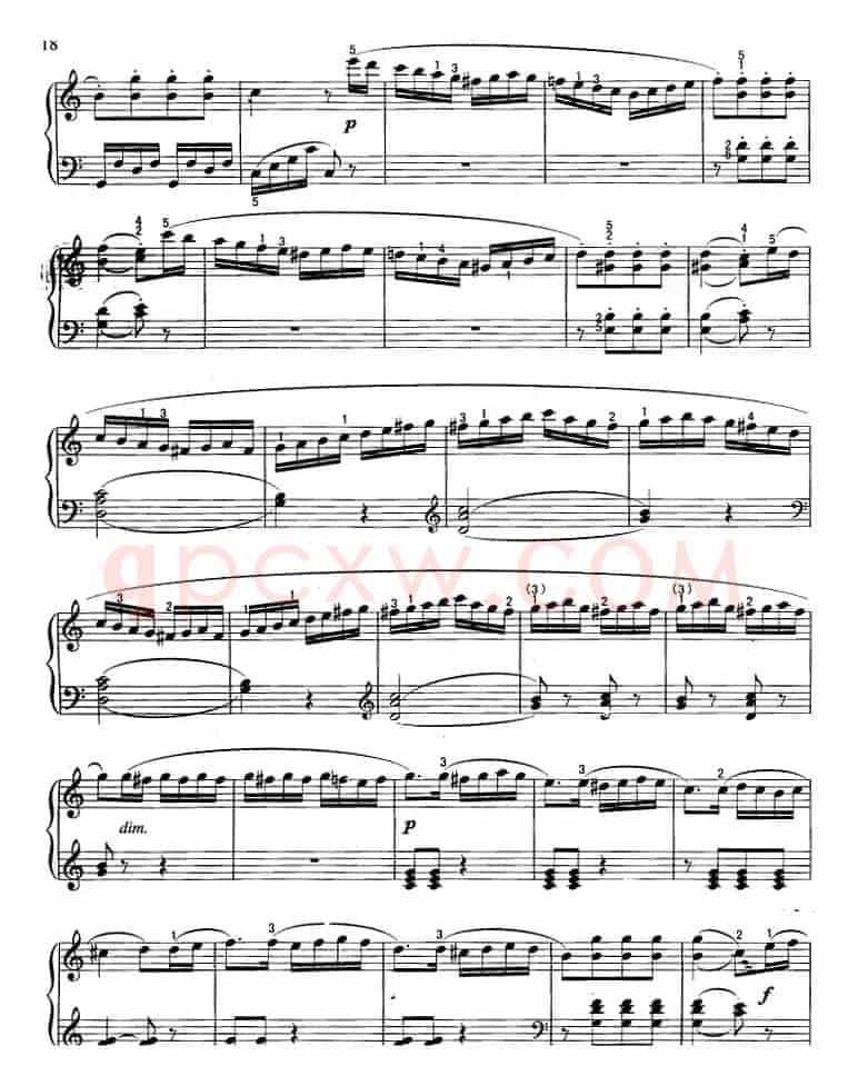 不可不弹的世界钢琴名曲：小奏鸣曲Op.20-1