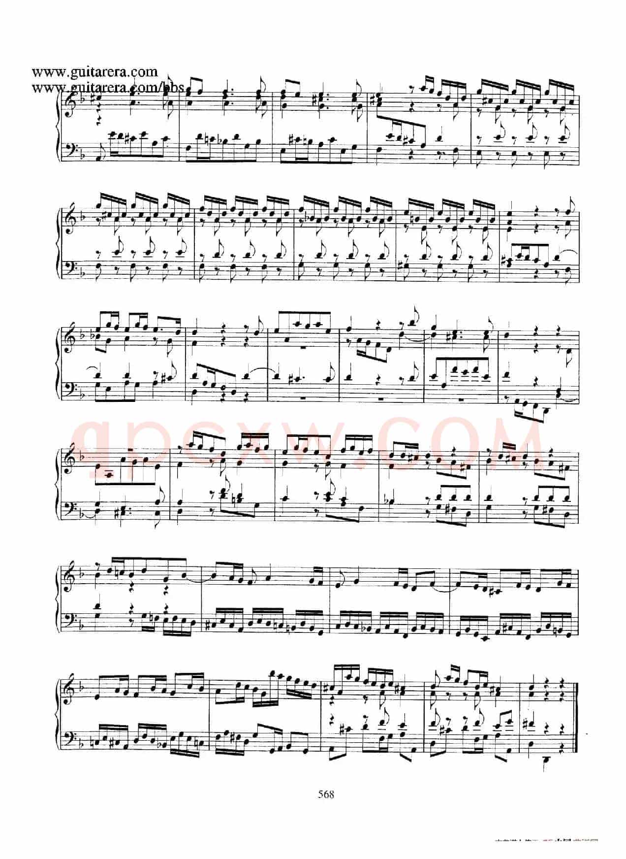 Toccata BWV 913（7首托卡塔·No.4.d小调）