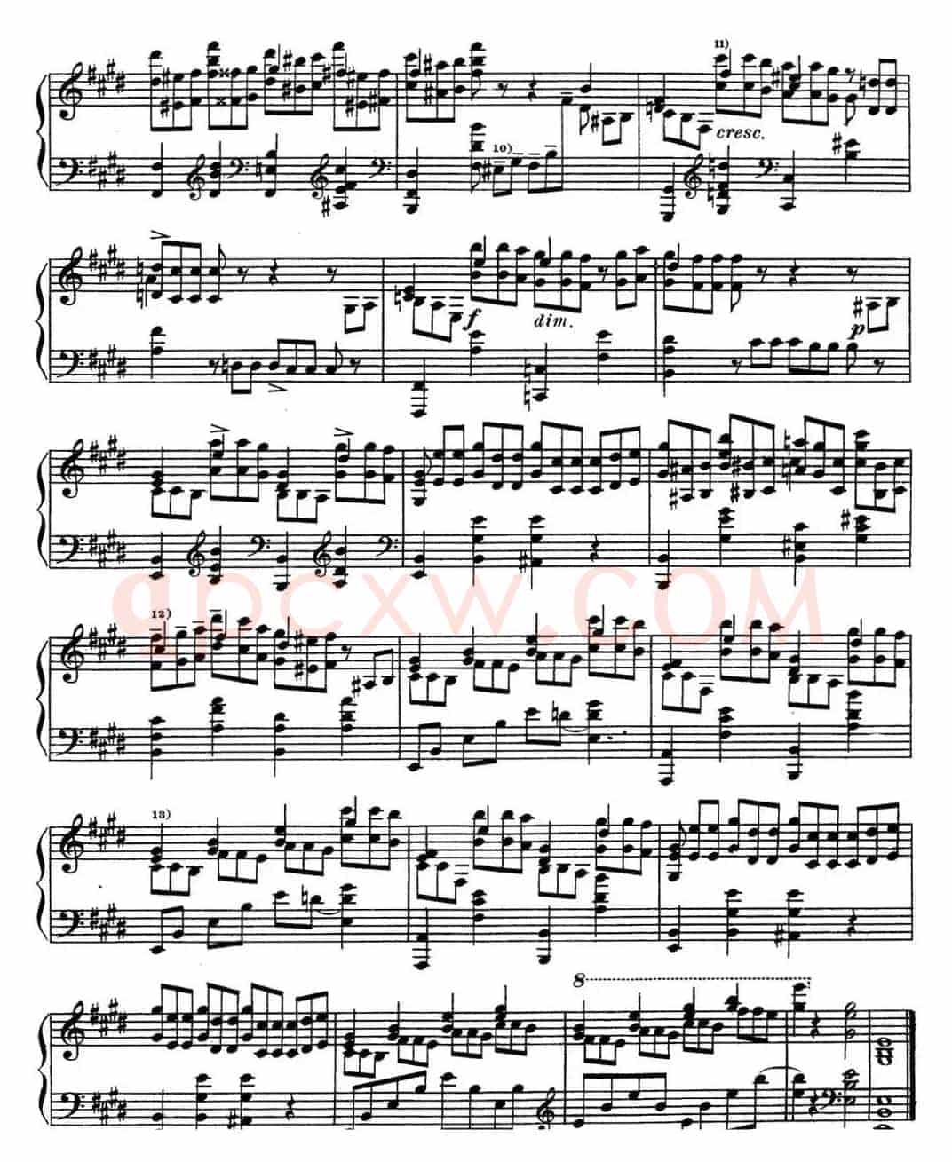 斯克里亚宾 钢琴练习曲 Op.8 No.5 Alexander Scriabin Etudes