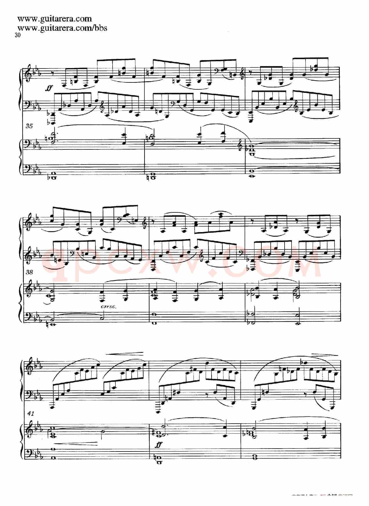 c小调第二钢琴协奏曲 Op.18(双钢琴·第一乐章)