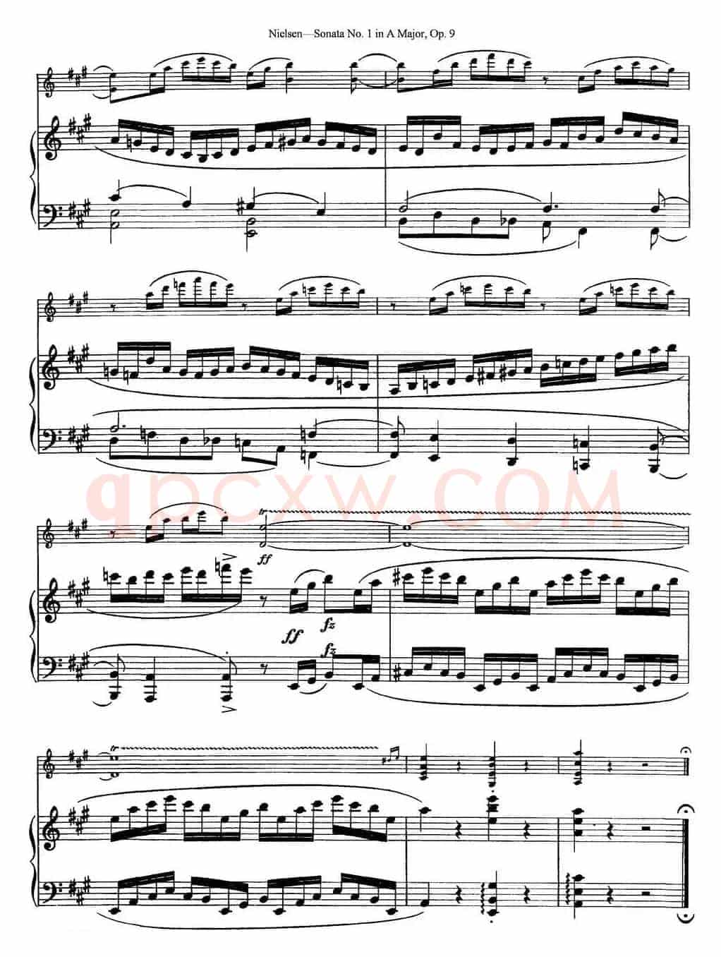 Violin Sonata No.1 in A Major Op.9（小提琴+钢琴伴奏）