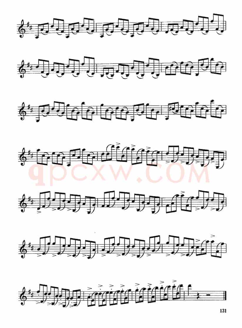 单簧管中级练习曲7首