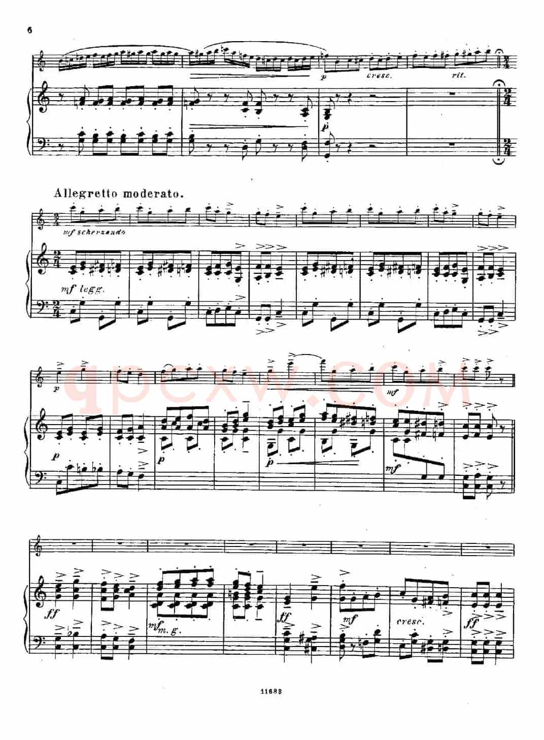 Fantaisies nationales. Hongrois.（Op.59 No.6）（长笛+钢琴伴奏）