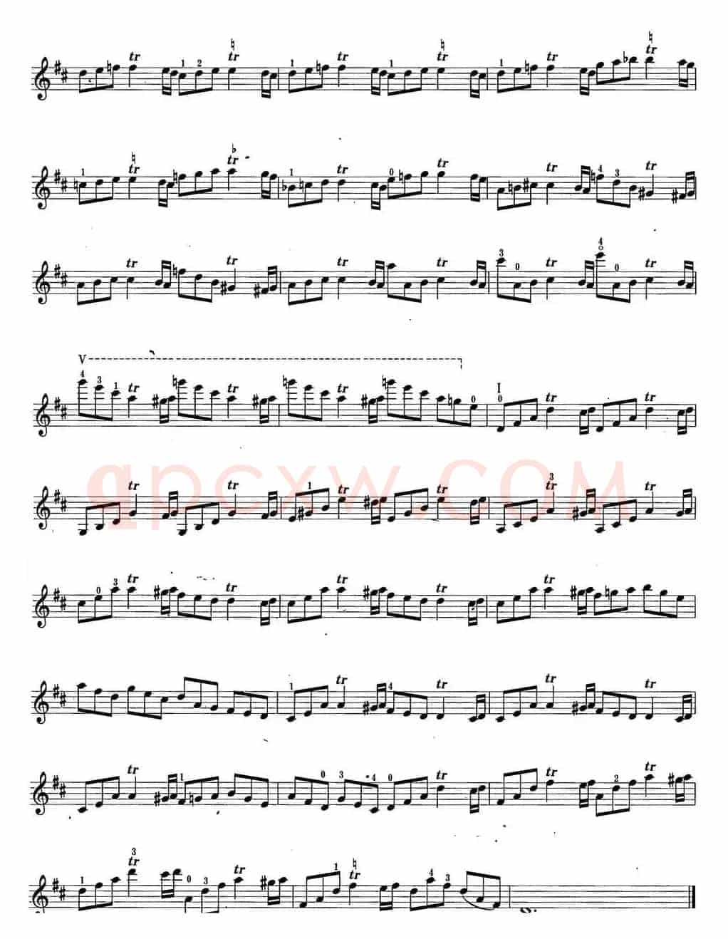 小提琴考级第六级：练习曲（6首）