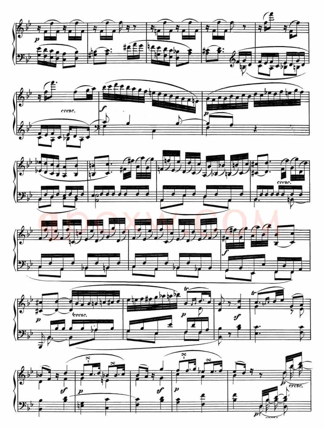 贝多芬钢琴奏鸣曲11 降B大调 Op.22 B-flat major