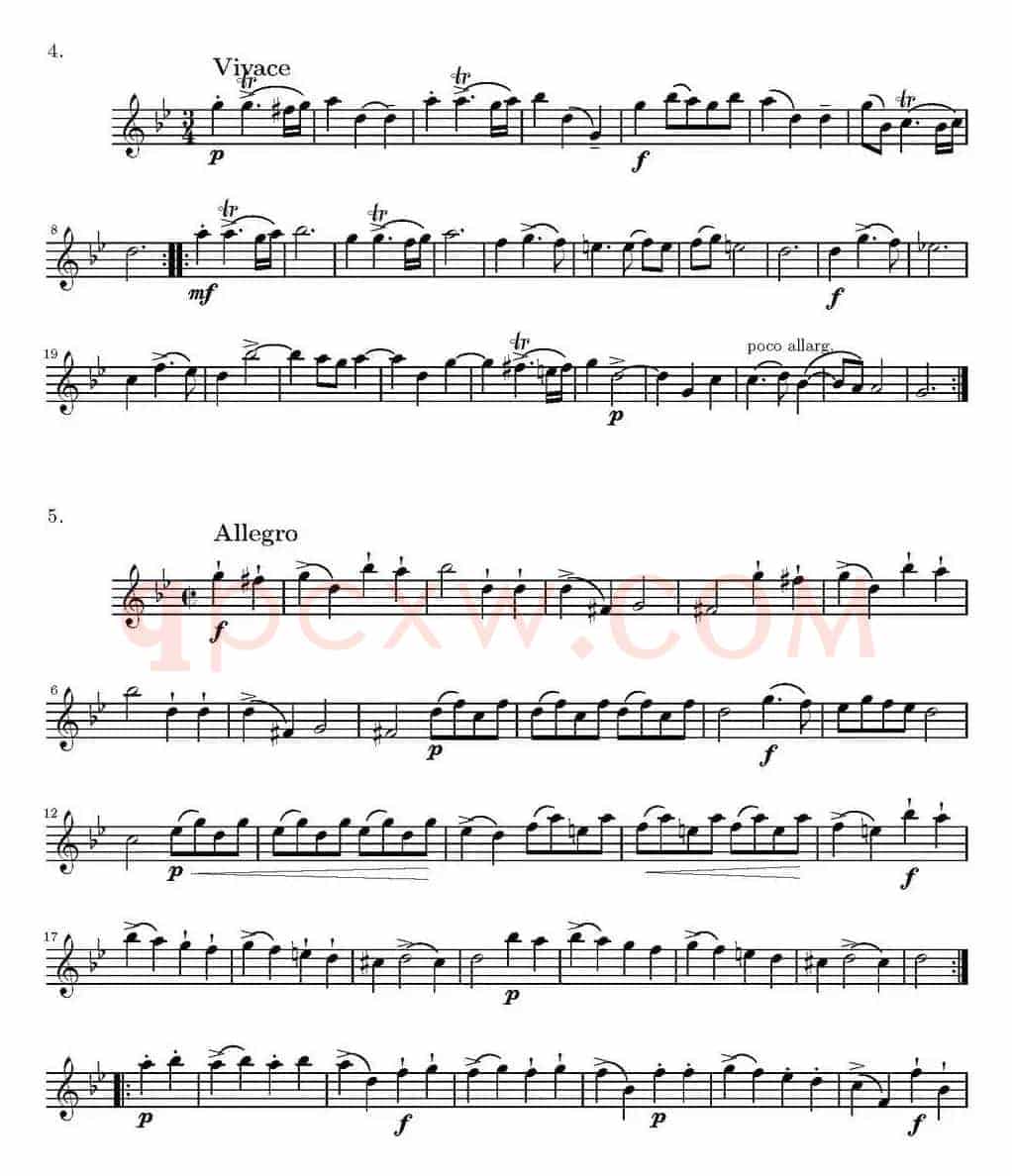 Op.6 VIII. Concerto Grosso（大协奏曲）（四重奏第一小提琴分谱）