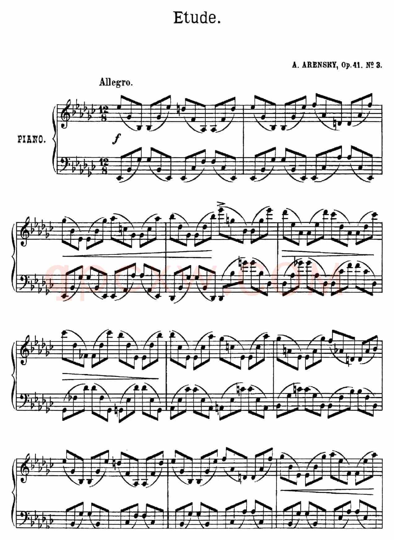 Quatre Etudes Op.41 Op.2(4首练习曲·3)